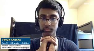 The final two spellers in Round 8 successfully identify their word meanings  and we move