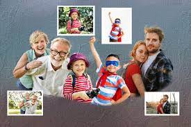Family Portrait From Multiple Photos Merge Of Different Photos Add Person Or Pet To Photo Combine Photos Montage Real Paint Portrait Photomontage Family Portraits Photo Merge
