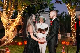 Wedding Rescue Spooky Scary Halloween Wedding At The Grove Little Vegas Wedding Scary Halloween Wedding Halloween Themed Wedding Halloween Wedding