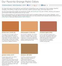 Orange Paint Colors Brown
