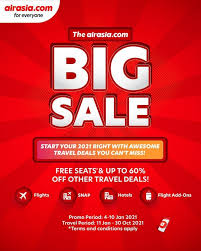 Enjoy free seats and zero processing fee when you pay with bigpay or bigclick. 4 10 Jan 2021 Airasia Big Sale Free Seats Everydayonsales Com