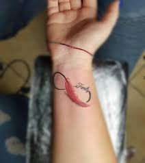 Especially if a person is no longer present, flowers create a contrast that brings out the positive part. 160 Infinity Tattoo With Names Dates Symbols And More For Women
