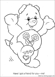 The original bear and his brother lived in a palace called the kingdom of caring. Care Bears Coloring Pages Bear Coloring Pages Halloween Coloring Pages Disney Coloring Pages