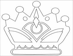 Free printable crown coloring page for kids to download, simple shapes coloring pages Crown Template Free Templates Free Premium Templates