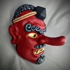 Traditional Tengu Mask / Bushido Mask / Samurai Half Mask / - Etsy Singapore