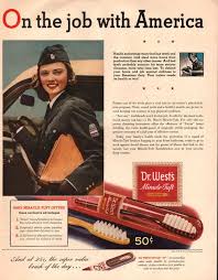 Dr tung's ionic hygienic replacement brush heads for cleaner whiter teeth, makes teeth repel plaque! 1942 Dr West S Toothbrush Print Ad American Voluntary Etsy Print Ads Old Ads Vintage Ads