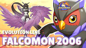 Falcomon (2006 Version) Evolution Line - YouTube
