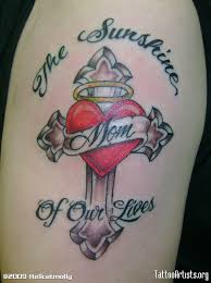 Heart cross anchor tattoo on. Heart Cross Tattoos