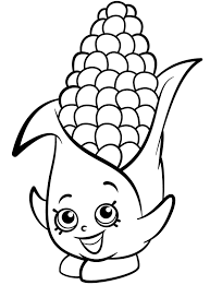 Corn coloring pages archives new corn coloring pages. Shopkins Corn Smiling Coloring Page Shopkins Colouring Pages Shopkin Coloring Pages Vegetable Coloring Pages