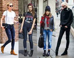 Eliza (above) styled her leather pants with some brown chelsea boots and a white blouse. How To Wear Women S Chelsea Boots Stylewile