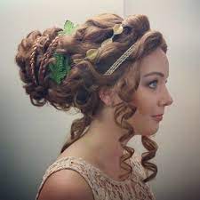 Hellenic Updo With Ringlets Greek Hair Hair Styles Goddess Hairstyles