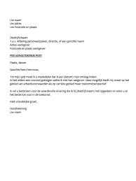 Ontslagbrief Voorbeeld