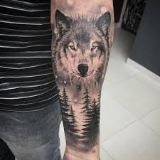 95 Super Tribal Lone Wolf Tattoo Designs Bedeutungen 2018 Awesome Nice Tattoos Amp Awe Lone Wolf Tattoo Wolf Tattoo Sleeve Forest Tattoos