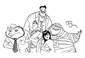 After we're done with the body and the other small features, we continue with the main part of this character. Hotel Transylvania Coloring Page Coloring Home