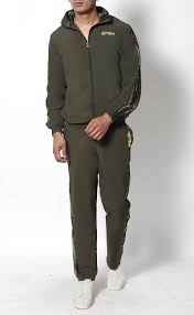 Army Green Athlete Tracksuit - Yogue Activewear