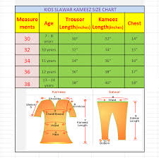 25 veracious measurement chart for salwar kameez