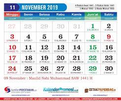 Um den guten kalender 2019 bulan 9 zu erzeugen, müssen sie das gestaltung und das layout, die zu verwendenden fotos ferner die drucktechnik sorgfältig akkumulieren. Kalender November 2019 Indonesia Pdf Jpg Png Kurnio Desain