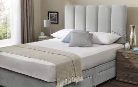 Cushioned upholstered bed frame and headboard. Everything You Need To Know About Headboards The Sleep Matters Club