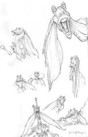 Jar Jar Binks Star Wars Episode I The Phantom Menace 1999 Star Wars Iain Mccaig C Star Wars Characters Pictures Star Wars Art Star Wars Characters