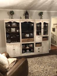 Chalk Painted Entertainment Center Painted Entertainment Centers Living Room Entertainment Center White Chalk Paint Furniture