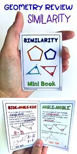 Similarity And Similar Triangles Review Activity Review Activities Mini Books Secondary Math