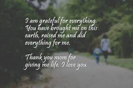 Thank You Message For Mom Sweet Thank You Mom Quotes Sweet Love Messages