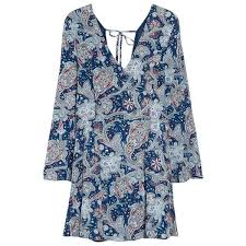 Mango Paisley Print Dress Navy 26 Liked On Polyvore Featuring Dresses Navy Blue Dr Paisley Print Dress Long Sleeve Cocktail Dress Long Sleeve Mini Dress
