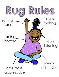 Rug Rules Chart Kindergarten Chaos