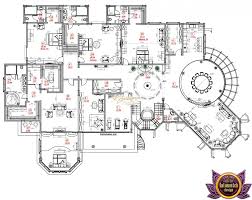 Shows the layout of plumbing fixtures with specifications. Modern Villa House Layout Novocom Top