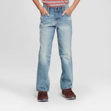 Boys Stretch Straight Fit Jeans Cat Jack Light Blue Target