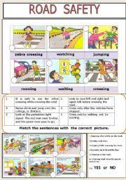 English Worksheet Road Safety Road Safety Road Safety Poster Road Kids