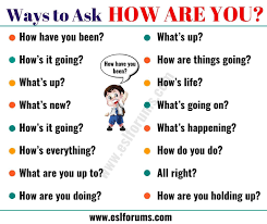 Stop Asking How Are You 16 Questions You Can Use Instead Of It Esl Forums Learn English English Language Learning Lesson