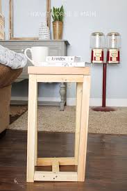 Simple Diy Wood Side Table Side Table Wood Wood Diy Woodworking Projects Diy