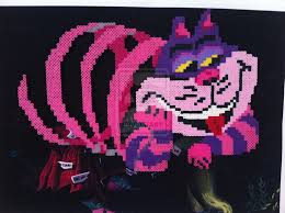 Poster Cheshire Cat Pixel Art By Libelulazul Radical Perler Art Perler Art Pixel Art Diy Perler Beads