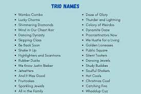 Trio Names 400 Best Names For Your Group Chat