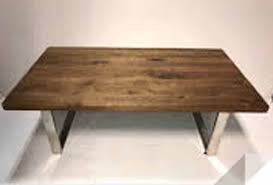 Shop our best selection of 48 in. Reclaimed Wood Coffee Table Chrome Legs Movie Prop Rentals
