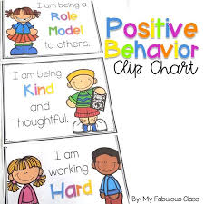 positive behavior clip chart my fabulous class behavior