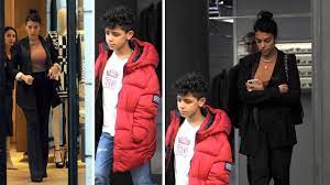 Kisah cinta ronaldo dengan georgina rodriguez juga sudah melahirkan seorang anak bernama alana martina. Cristiano Ronaldo Jr With Georgina Rodriguez Shopping In Milan Youtube
