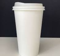 13 oz Paper Cups for Vending 80 mm D x 128 mm H, White