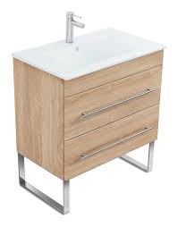 Without a doubt, the focal point of the decor for every great bathroom is the vanity. Standing Vanity Unit Casa Infinity 750 Light Oak Vanity Units With Single Wash Basins Bathroom Furniture Emotion 24 Co Uk