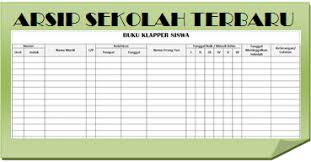Download Format Buku Klapper Administrasi Guru Kepala Sekolah Dan Tu