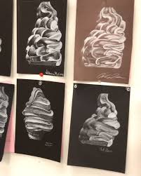 Ice Cream High Contrast Drawing Project Video Middle School Art Projects Drawing Projects School Art Projects