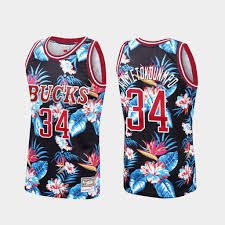Get the nike milwaukee bucks jerseys in nba fastbreak, throwback, authentic, swingman and. Milwaukee Bucks 7 Ersan Ilyasova Black Floral Fashion Throwback Jersey