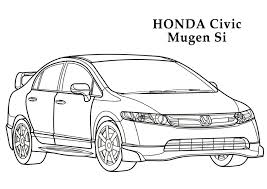 Honda Coloring Pages Honda Honda Civic Coloring Pages