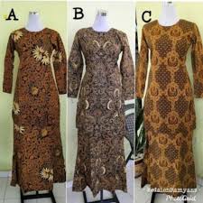 Showcase & discover baju kurung moden. Baju Kurung Batik Sepasang Kurung Moden Batik Batik Jawa Asli Shopee Malaysia
