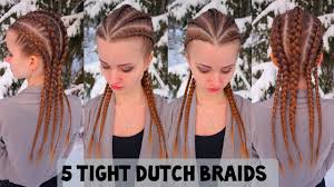 This video might help you! 5 Tight Dutch Braids Hairstyles For Long Hair Youtube