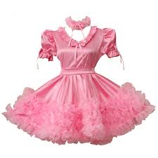 This governess's charges would genuinely plead and plead through their gags quite often. Forced Sissy Maid Baby Pink Dress Puffy Crossdress Puff Ball Sleeves Cosplay Costume Wish