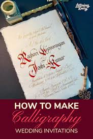 How To Make Calligraphy Wedding Invitations Lettering Daily In 2020 Calligraphy Wedding Invitation Lettering Tutorial Calligraphy Tutorial