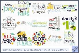 Download Baby Boy Sentiments Svg Cut Files Clipart Printables 247733 Cut Files Design Bundles