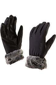 Sealskinz Womens Sea Leopard Lux Gloves Black